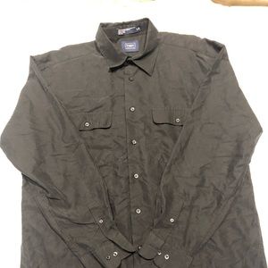 Hagar Collection long sleeve black button-up.